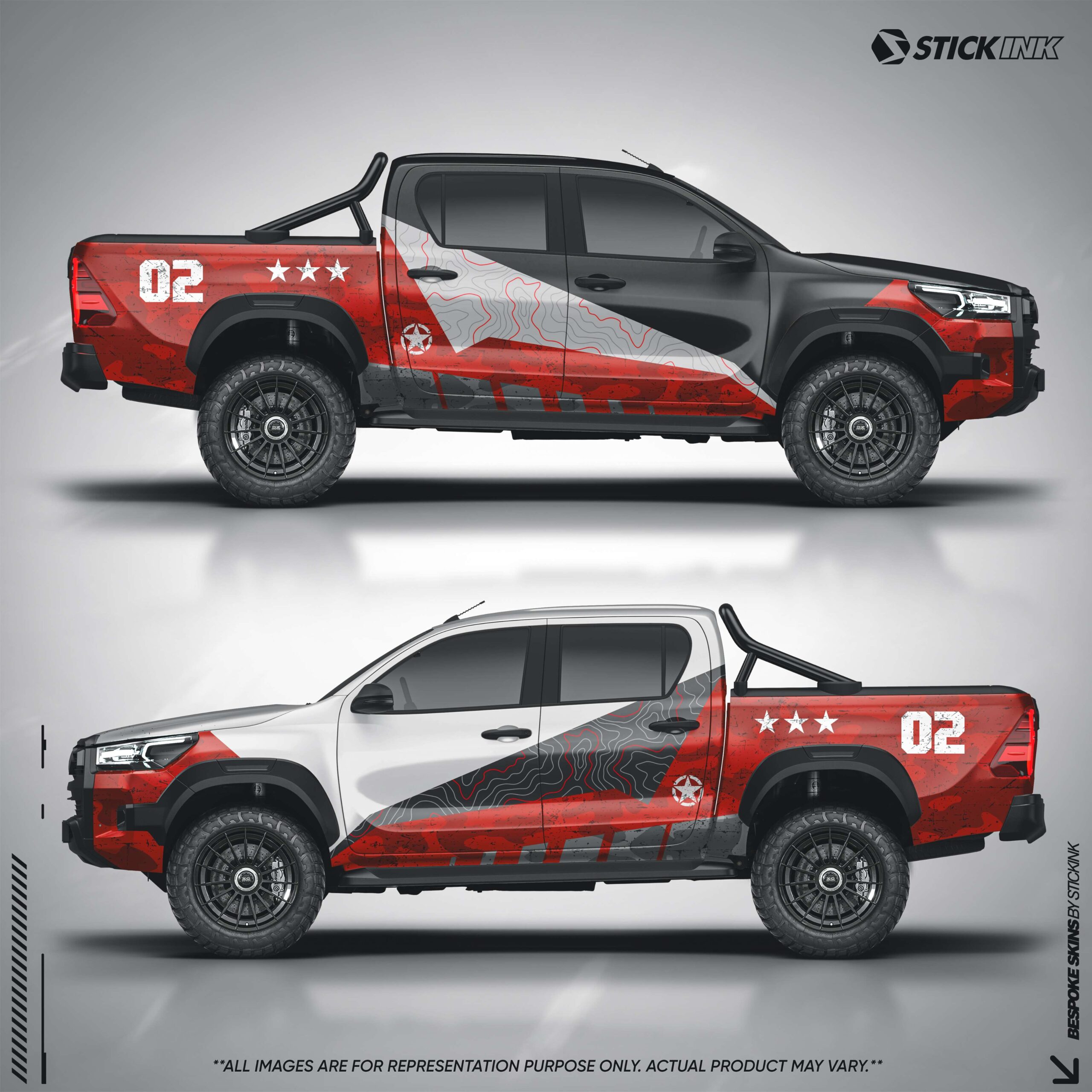 Toyota Hilux Army Edition Premium Vinyl Graphics Kit